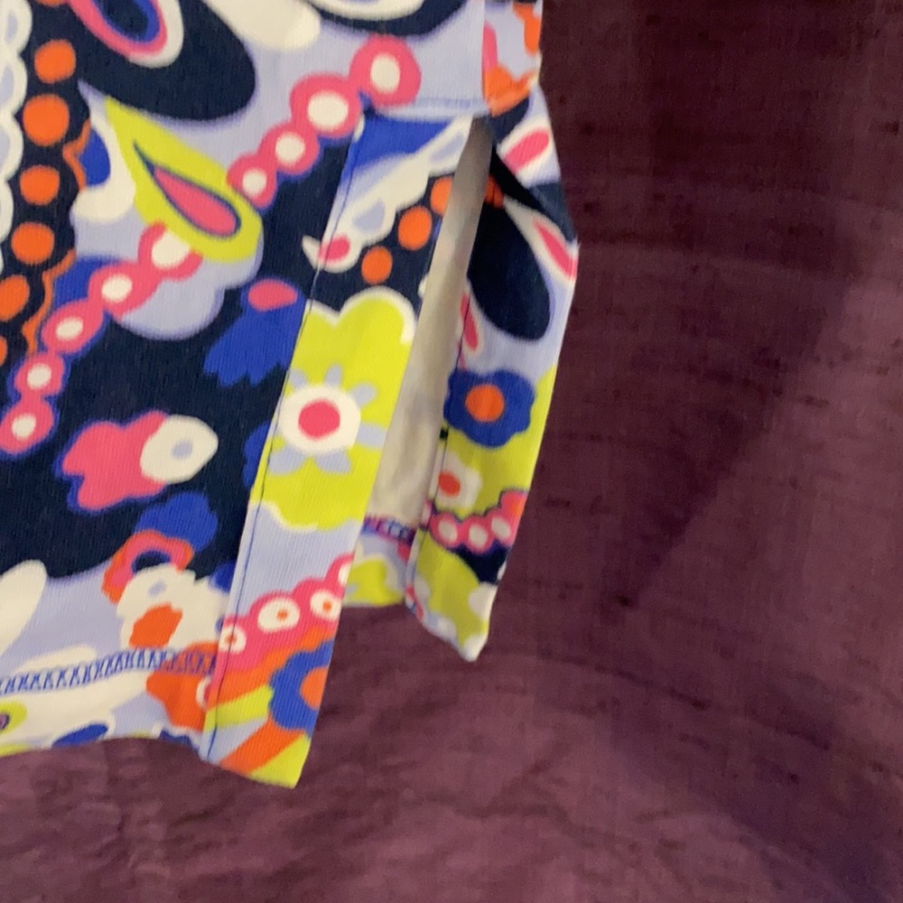 Talbots Split Neck Pique Floral Tunic - image 3